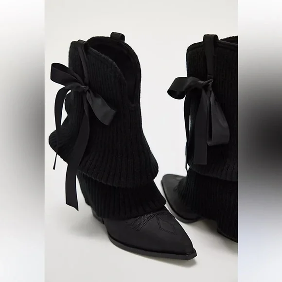 Jeffrey Campbell x Free People Understated Leather Center Stage Ballet Boots - Picture 2 of 10